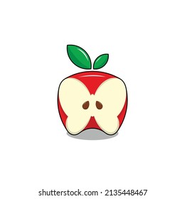 una combinación de mariposas y manzanas, será muy único usar el logotipo de un negocio de frutas 