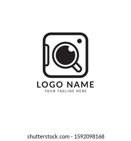 combination camera and coffe cup logo. 