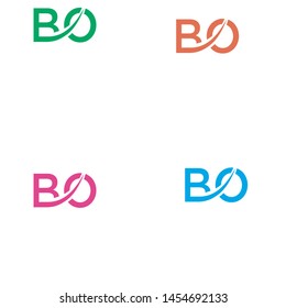 A combination of capital letters with a black background and color gradation.