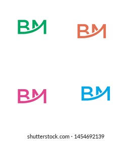 A combination of capital letters with a black background and color gradation.