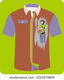Combination clothing and sketch of a person playing guitar. suitable for Garment, screen print, clothing, etc. - illustration vector graphic.
