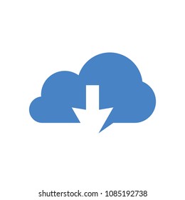 the combination of a cloud logo with arrows