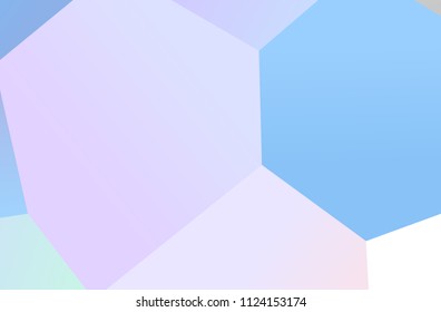 The combination of colored geometric shapes. Minimal design. Light Pink, Blue color The combination of colored geometric shapes. Minimal design. background.  Vector illustration