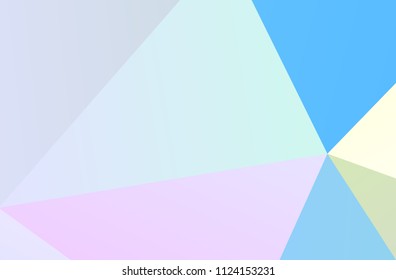 The combination of colored geometric shapes. Minimal design. Light Pink, Blue color The combination of colored geometric shapes. Minimal design. background.  Vector illustration