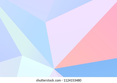 The combination of colored geometric shapes. Minimal design. Light Pink, Blue color The combination of colored geometric shapes. Minimal design. background.  Vector illustration
