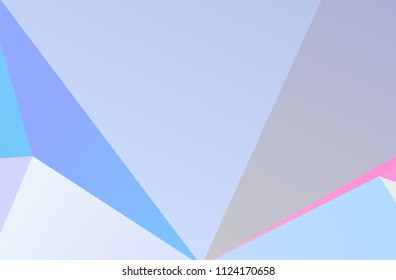 The combination of colored geometric shapes. Minimal design. Light Pink, Blue color The combination of colored geometric shapes. Minimal design. background.  Vector illustration