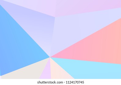 The combination of colored geometric shapes. Minimal design. Light Pink, Blue color The combination of colored geometric shapes. Minimal design. background.  Vector illustration