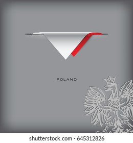 The combination of colors of the national flag Poland