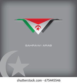 The combination of colors of the national flag Sahrawi Arab.