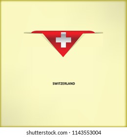 The combination of colors of the national flag Switzerland