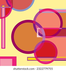 the combination of colors and shapes makes a vector stock background
