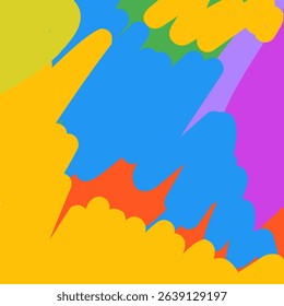 a combination of colors that form an abstract yellow orange purple green red