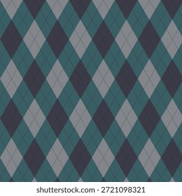 Combinación de azul oscuro y verde oscuro con un patrón de costura en forma de diamante, perfecto para los productos de tela de los hombres