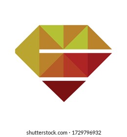 a combination of a diamond and letter s