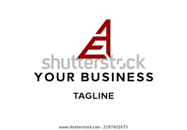 Combination of A and E letter in masculine\
monogram with geometric logo designer style. Very suitable for\
sport logo, menswear or personal\
branding
