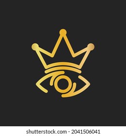 The combination of the eye logo with the crown