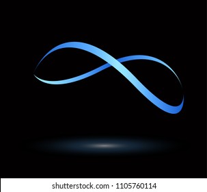 Combination of Figure 8. Abstract Vector Logo Design Template. Creative Infinity Concept Icon