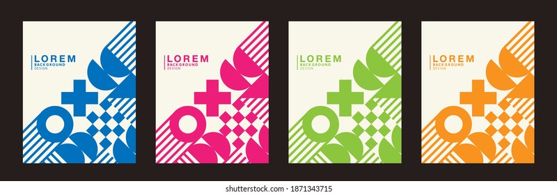 Kombination von Figuren Design Hintergrund Textur abstrakt