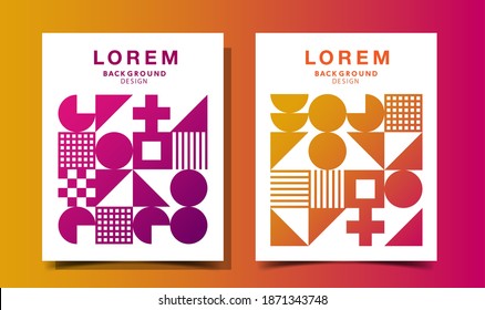 Combination of figures Design Background Texture Abstract