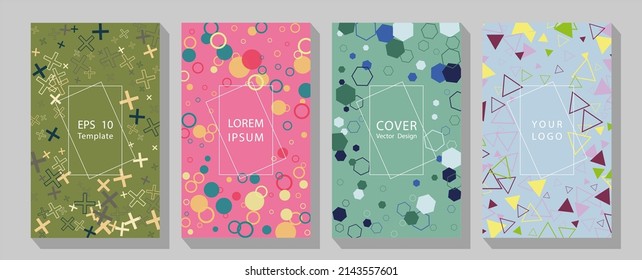 Combination of figures Design Background Texture Abstract Editable mockup for stories, post, blog, sale and promotion. 