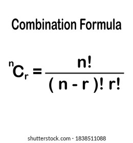 combination formula on white background