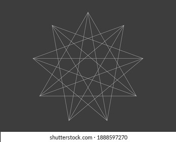 The combination of geometric shapes illustrates the complexity of science