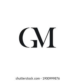 Combination Gm Letters Design Inspiration Stock Vector (Royalty Free ...