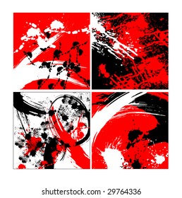a combination grungy brushes for backgrounds and textures