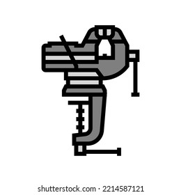 combination hand vice color icon vector. combination hand vice sign. isolated symbol illustration