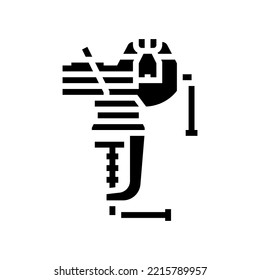 combination hand vice glyph icon vector. combination hand vice sign. isolated symbol illustration