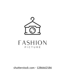 A combination of a hanger symbol and a camera