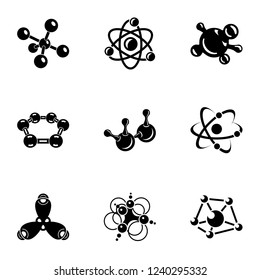 Combination icons set. Simple set of 9 combination vector icons for web isolated on white background