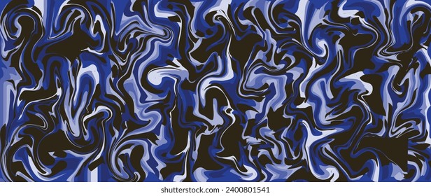 Kombination aus schwarz-blauem Marmor-Texturhintergrund. gut für Inneneinrichtung, Tapete, Cover-Design, Poster, Karte, Flyer, Einladung, Banner