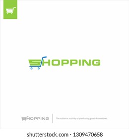 Combination of Initial "S", and shopping cart as symbol of "Shopping".