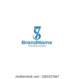 Combination initial S7 Logo Design Vector