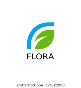 The combination of the leaf and the letter f