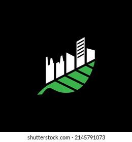 a combination of the leaf logo and the building, the leaf means natural and the building is synonymous with a city