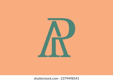 combination letter ap logo design premium vector