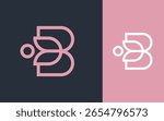 Combination letter B with Flower logo design vector illustration for decoration, boutique, wellness, beauty salon and other businesses