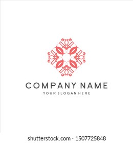 the combination of the letter D with the touch of the mandala logo