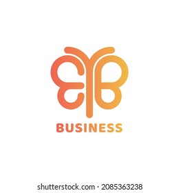 combination of the letter E, the letter Y with the letter B