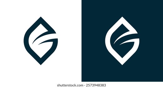 A combination of the letter G logo and the way. template, icon, creative, vector logo, illustration