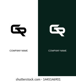combination of letter G and R monogram logos