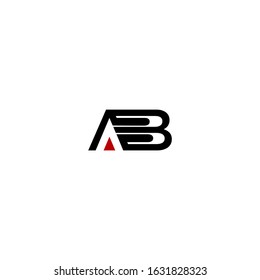 combination of the letter A logo with the letter B logo