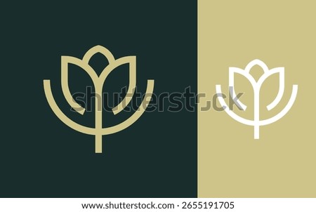 Combination letter M with Flower logo design vector illustration for decoration, boutique, wellness, beauty salon and other businesses