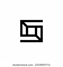 The combination of the letter S and overlapping lines to build a sophisticated yet minimalist and modern logo that is slightly reminiscent of a residential space logo logos