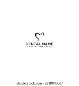 Combination of the letter S and the tooth symbol very suitable for your business dental logo