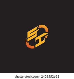 IS combination letter unique initials logo esport for gaming team, youtube, twitch