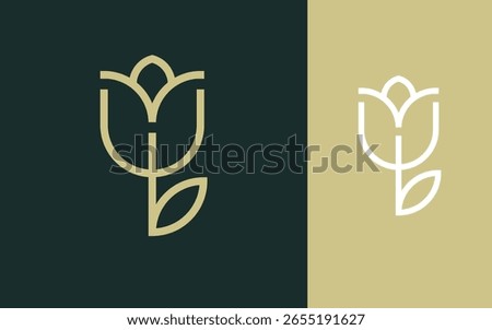 Combination letter W with Flower logo design vector illustration for decoration, boutique, wellness, beauty salon and other businesses