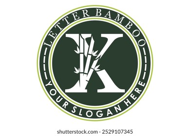 combination of letter x and bamboo design with creative concept
